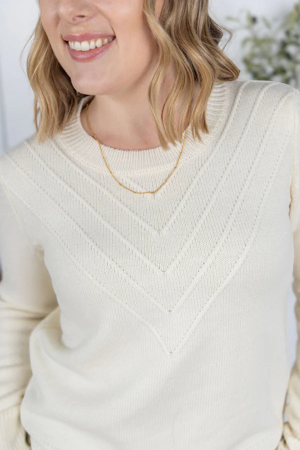 Michelle Mae Evelyn Sweater - Ivory
