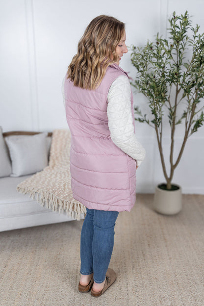 Michelle Mae Harlow Long Vest - Blush