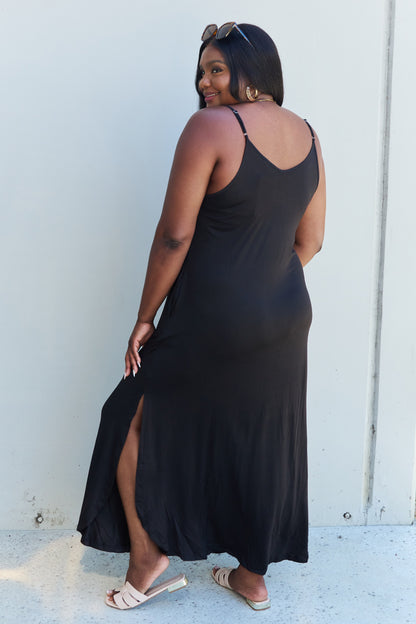 Good Energy Cami Side Slit Maxi Dress