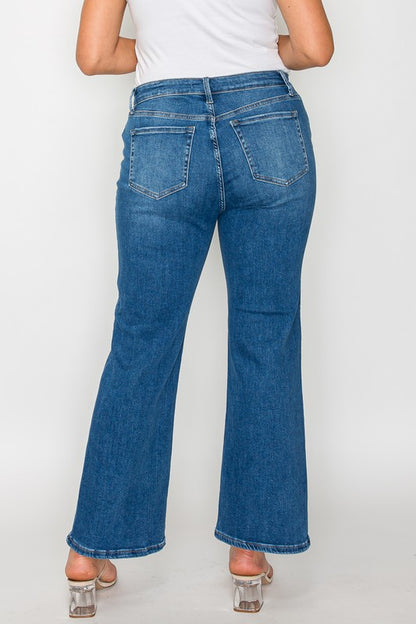 Purrfectly Polished Mid Rise Ankle Jeans