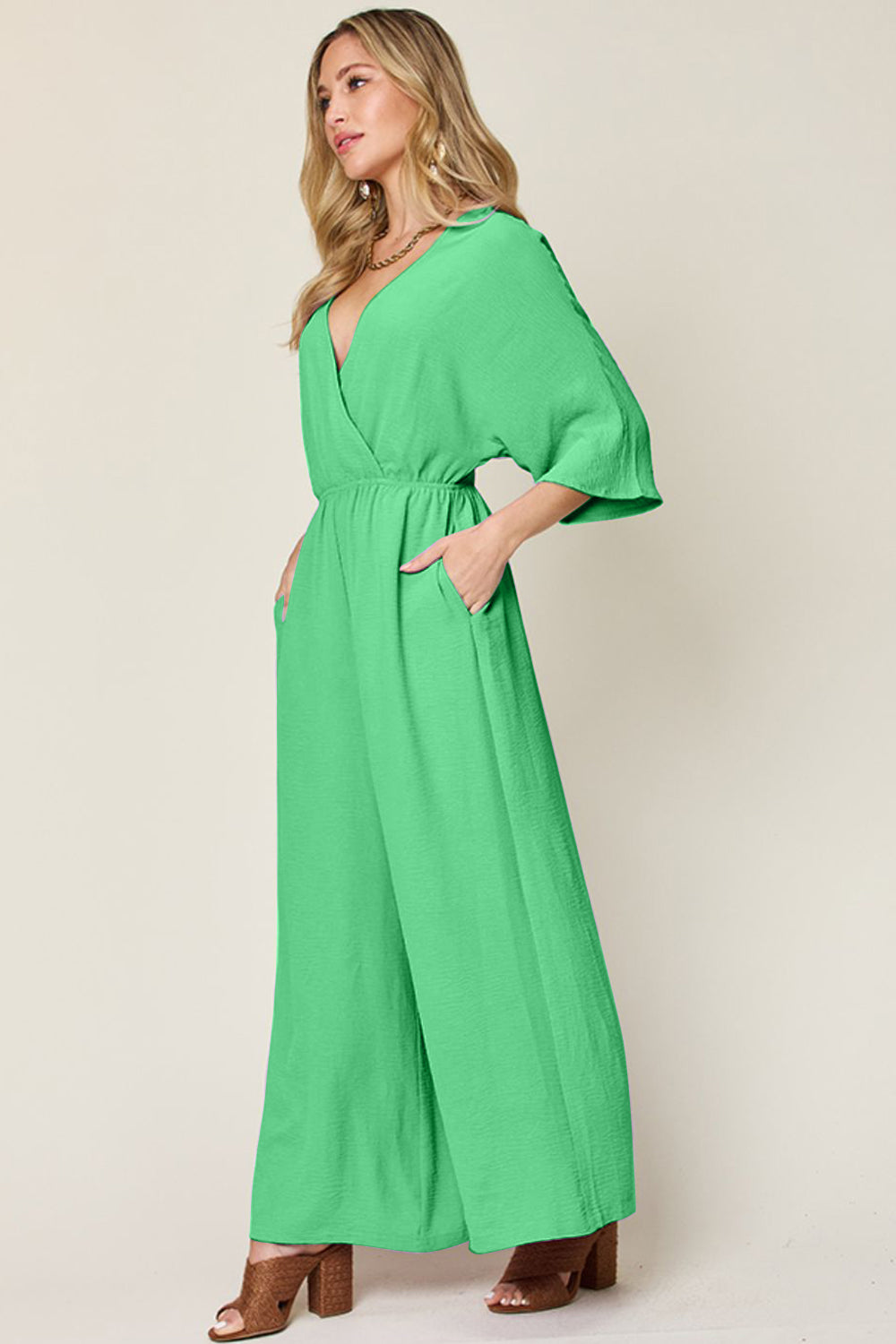 Wendy Ann's Wide Leg Jumpsuit with Pockets