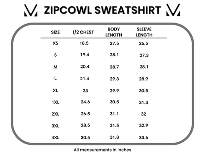 Michelle Mae Zoey ZipCowl Sweatshirt -Trick-or-Treat Checkered and Charcoal