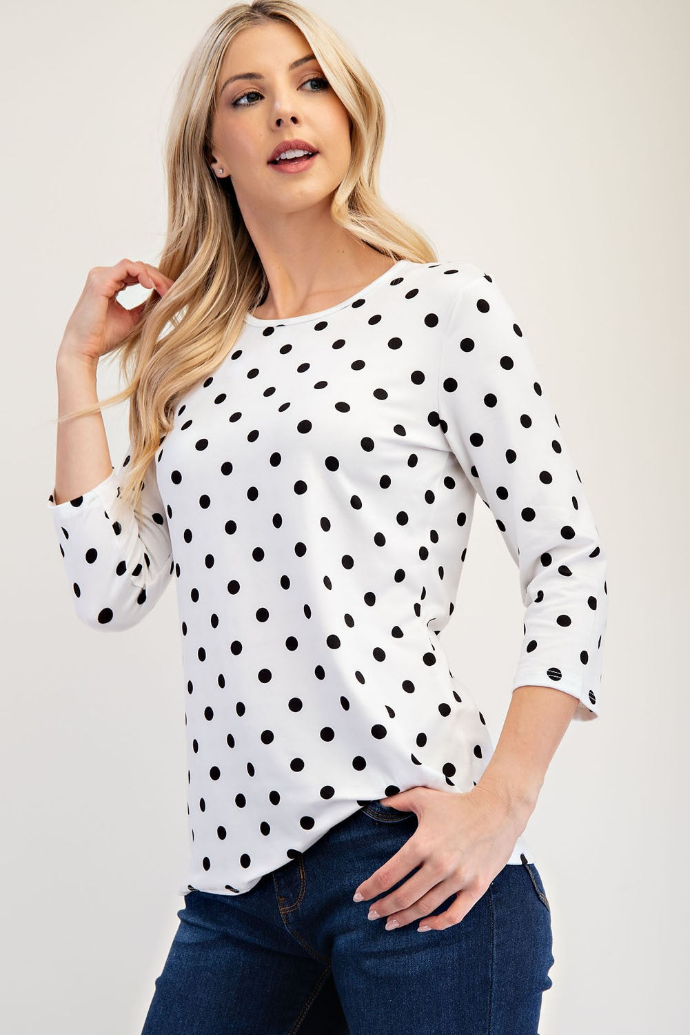 Dotted & Dandy T-Shirt- Ivory