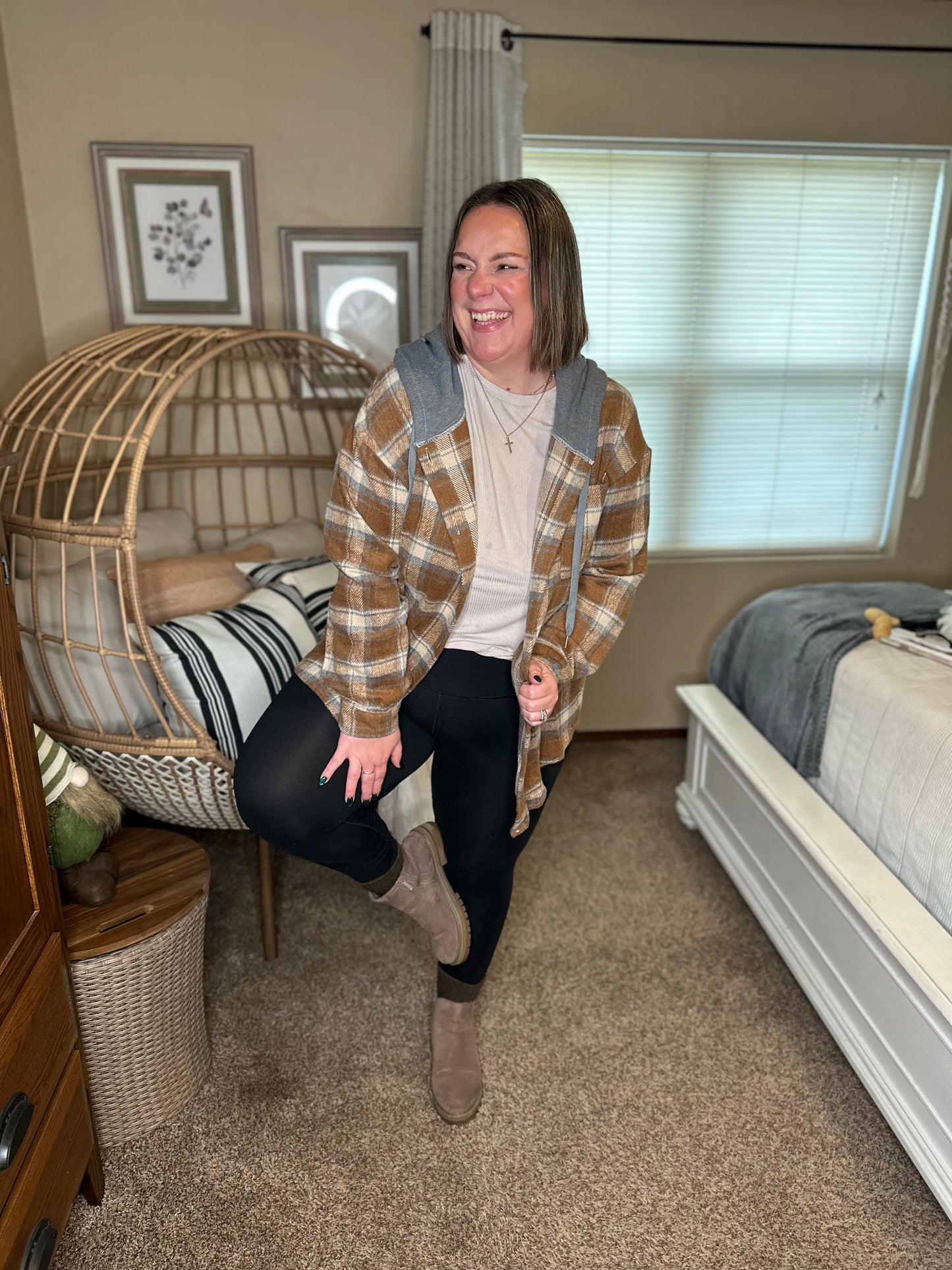 The Cozy Check Shacket