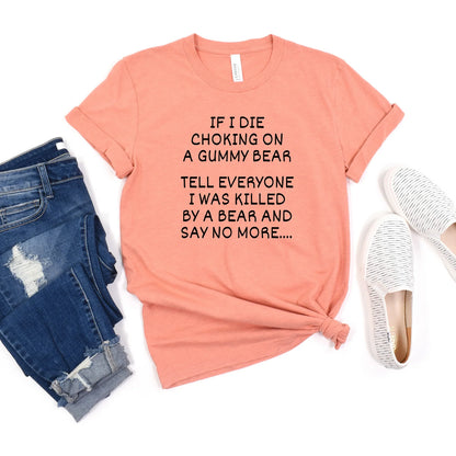 Killed By A Bear Graphic Tee