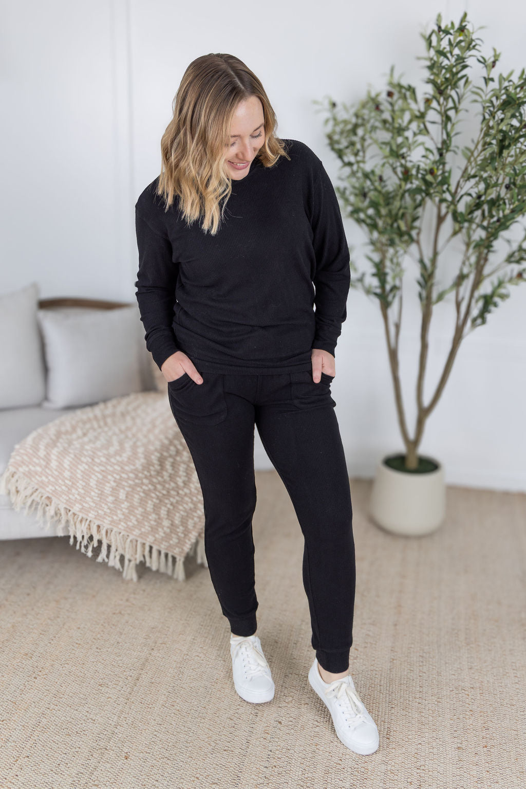 Michelle Mae Corrine Joggers - Black
