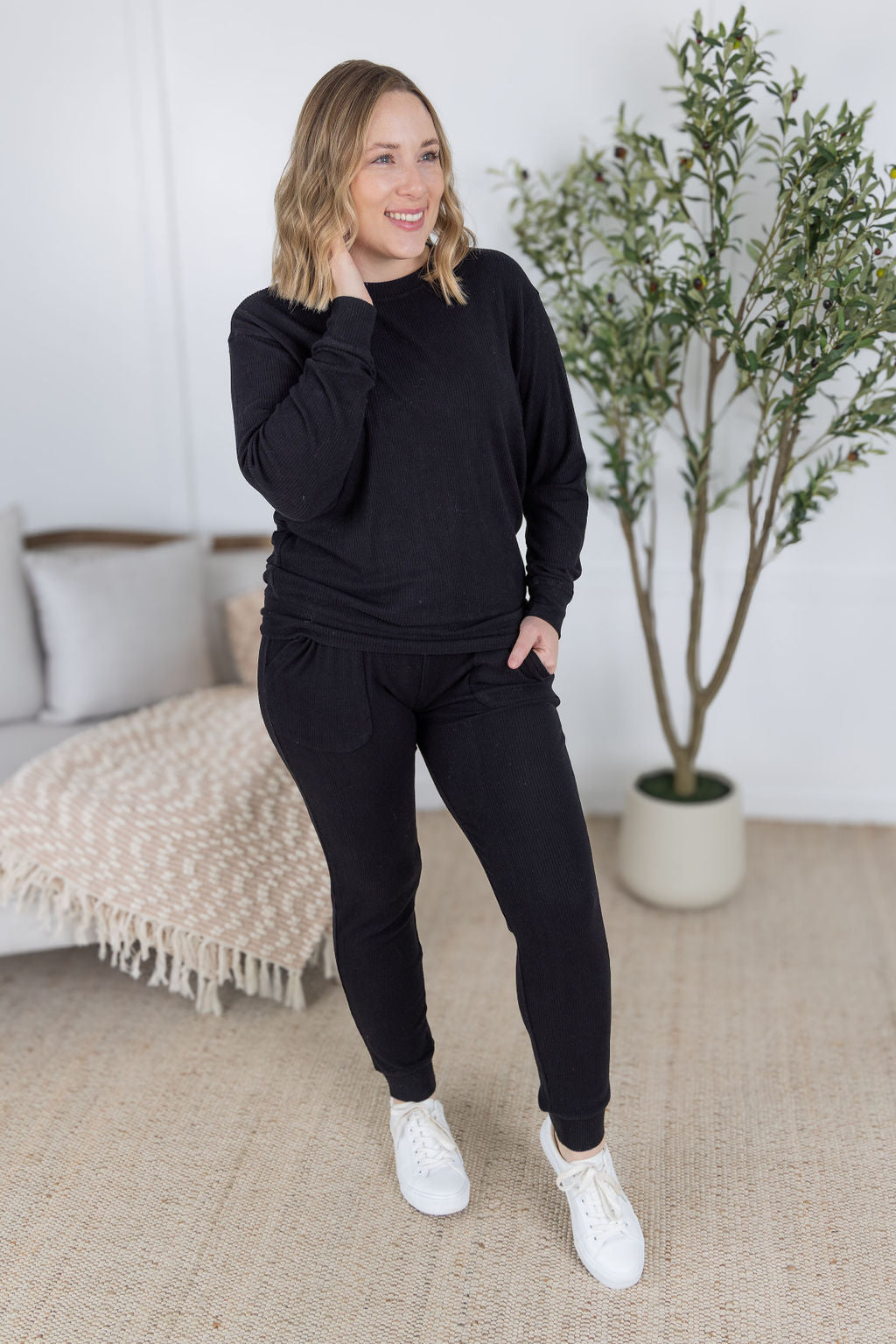 Michelle Mae Corrine Joggers - Black