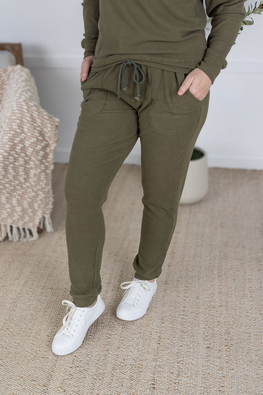 Michelle Mae Corrine Joggers - Olive