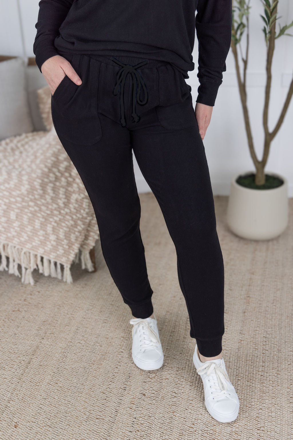 Michelle Mae Corrine Joggers - Black