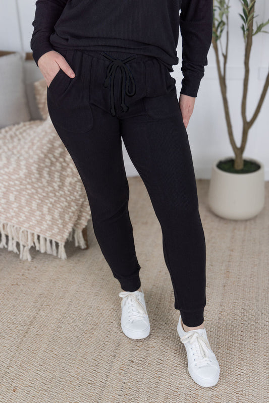 Michelle Mae Corrine Joggers - Black