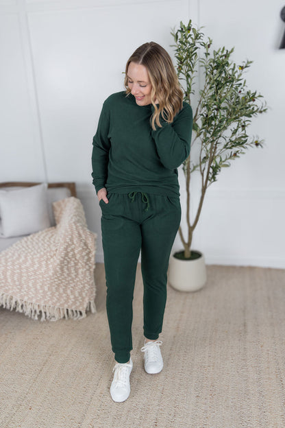 Michelle Mae Corrine Joggers - Hunter Green