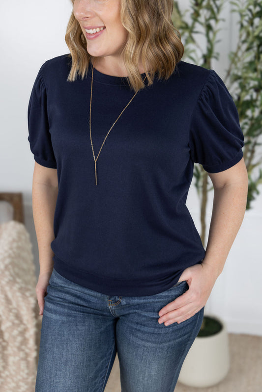 Michelle Mae Katie Cozy Top - Navy