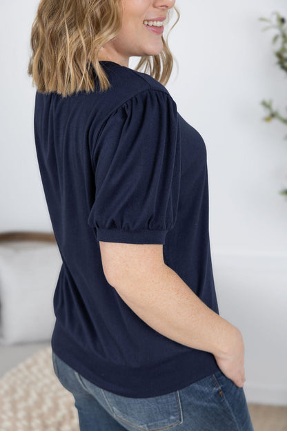 Michelle Mae Katie Cozy Top - Navy