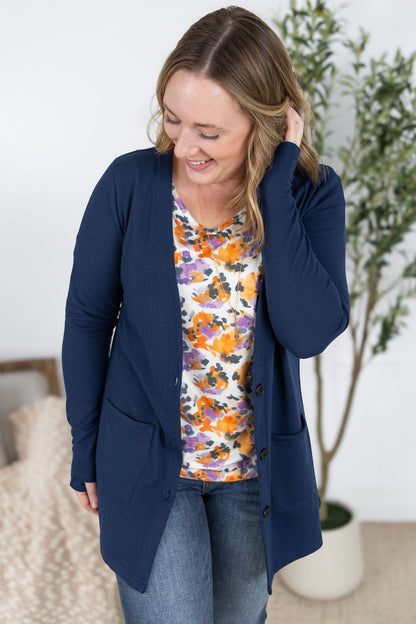 Michelle Mae Cori Cardigan - Navy