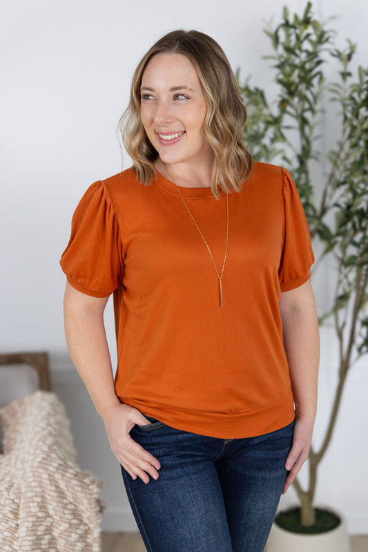 Michelle Mae Katie Cozy Top - Pumpkin