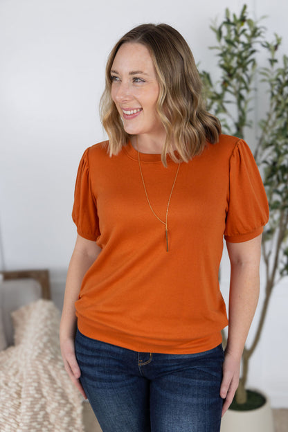Michelle Mae Katie Cozy Top - Pumpkin