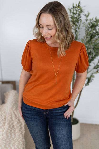Michelle Mae Katie Cozy Top - Pumpkin