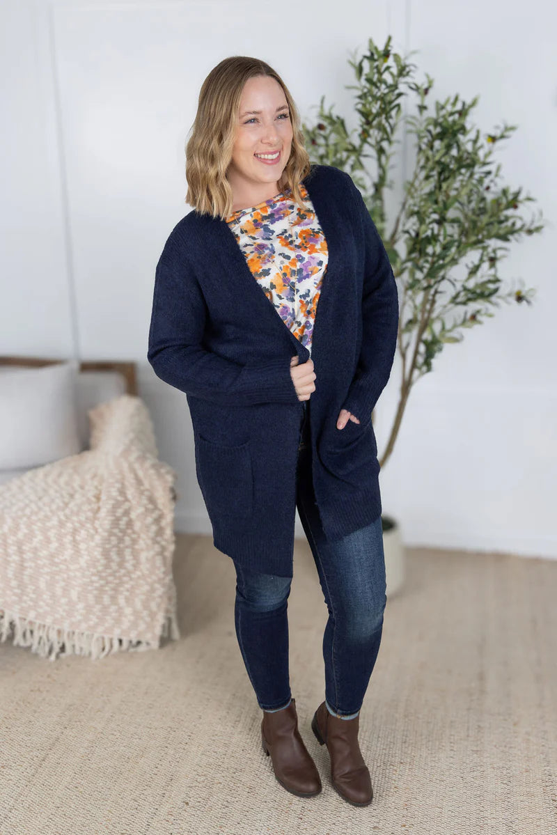 Michelle Mae Madison Cozy Cardigan - Navy