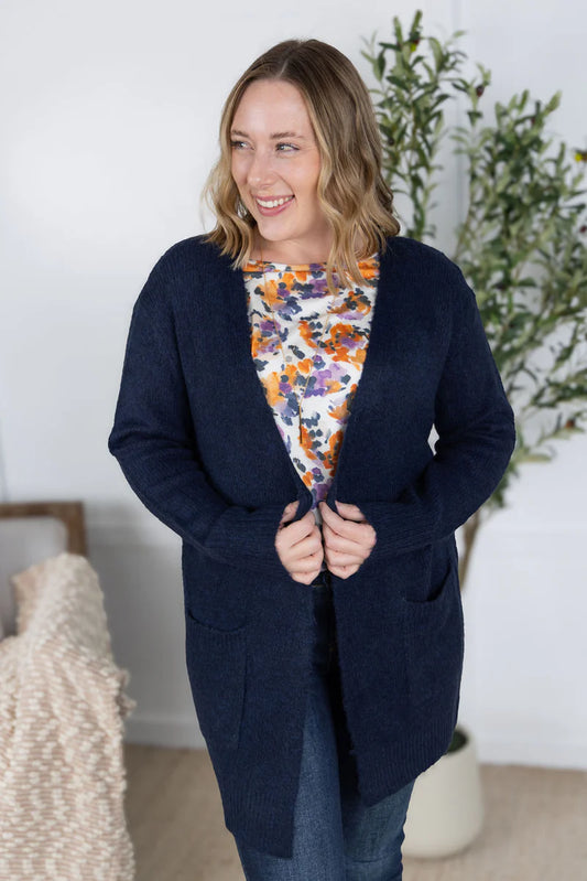 Michelle Mae Madison Cozy Cardigan - Navy