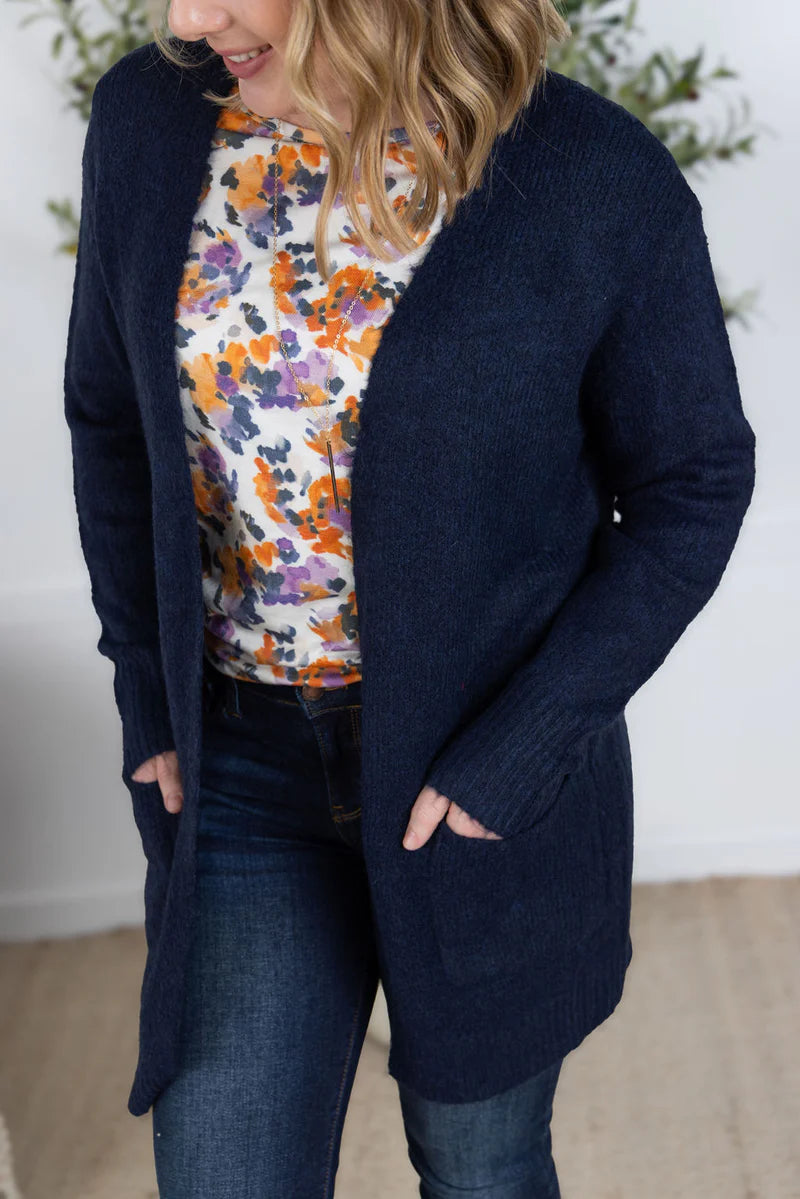 Michelle Mae Madison Cozy Cardigan - Navy