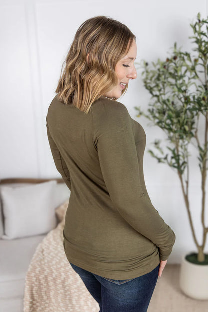 Michelle Mae Blair Long Sleeve Top - Olive