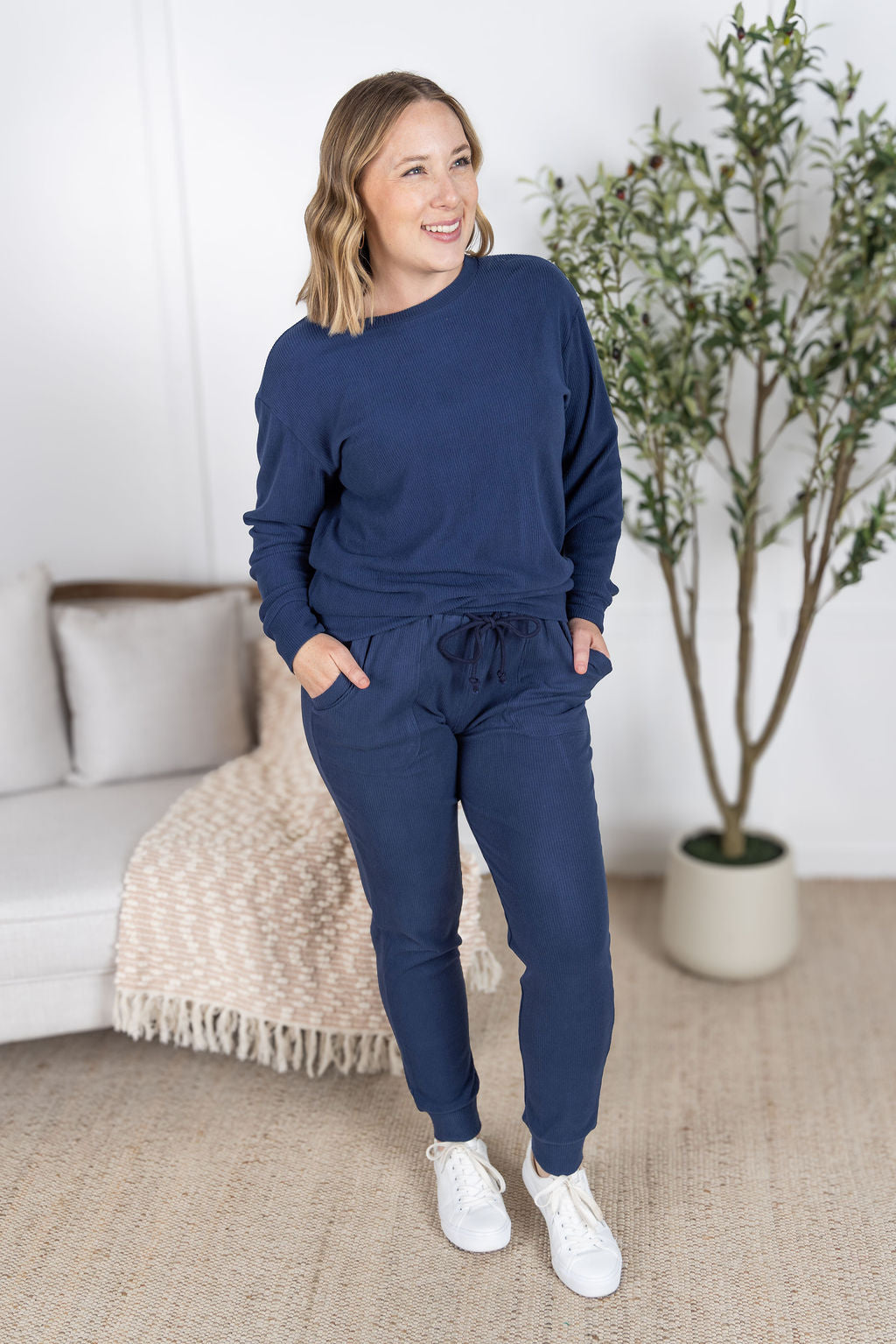 Michelle Mae Corrine Joggers - Navy