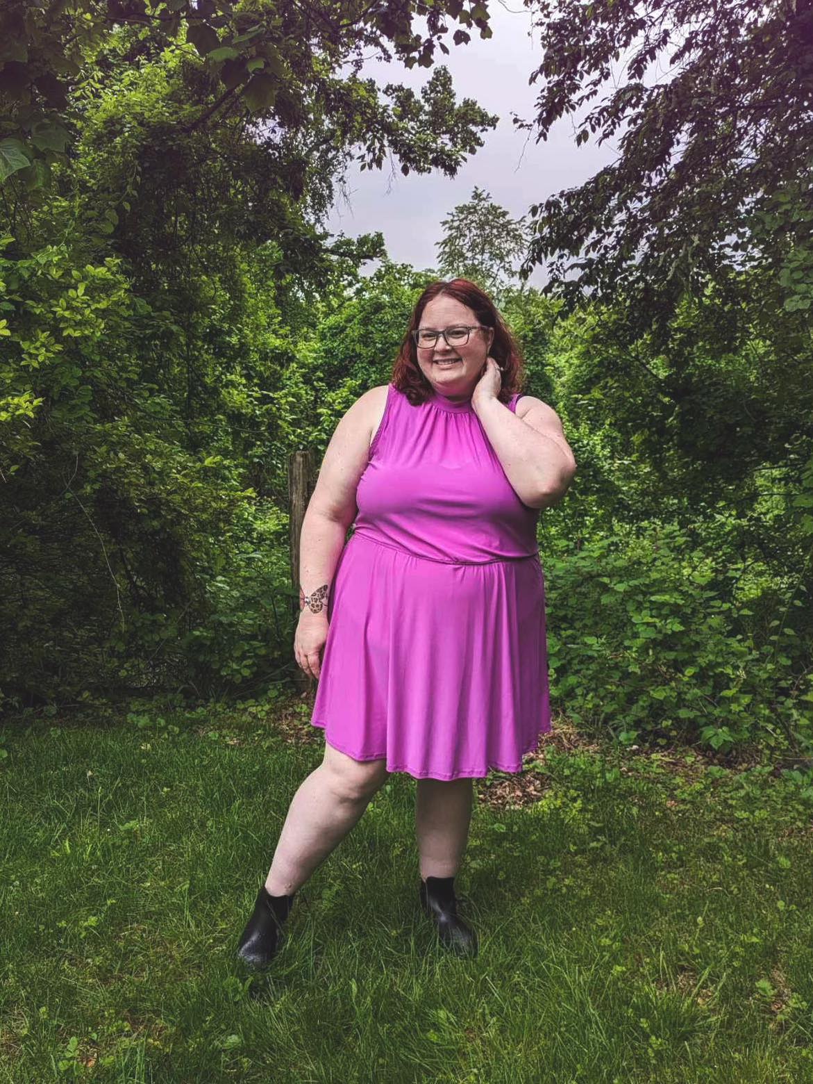 One Of Us Purple Romper Dress