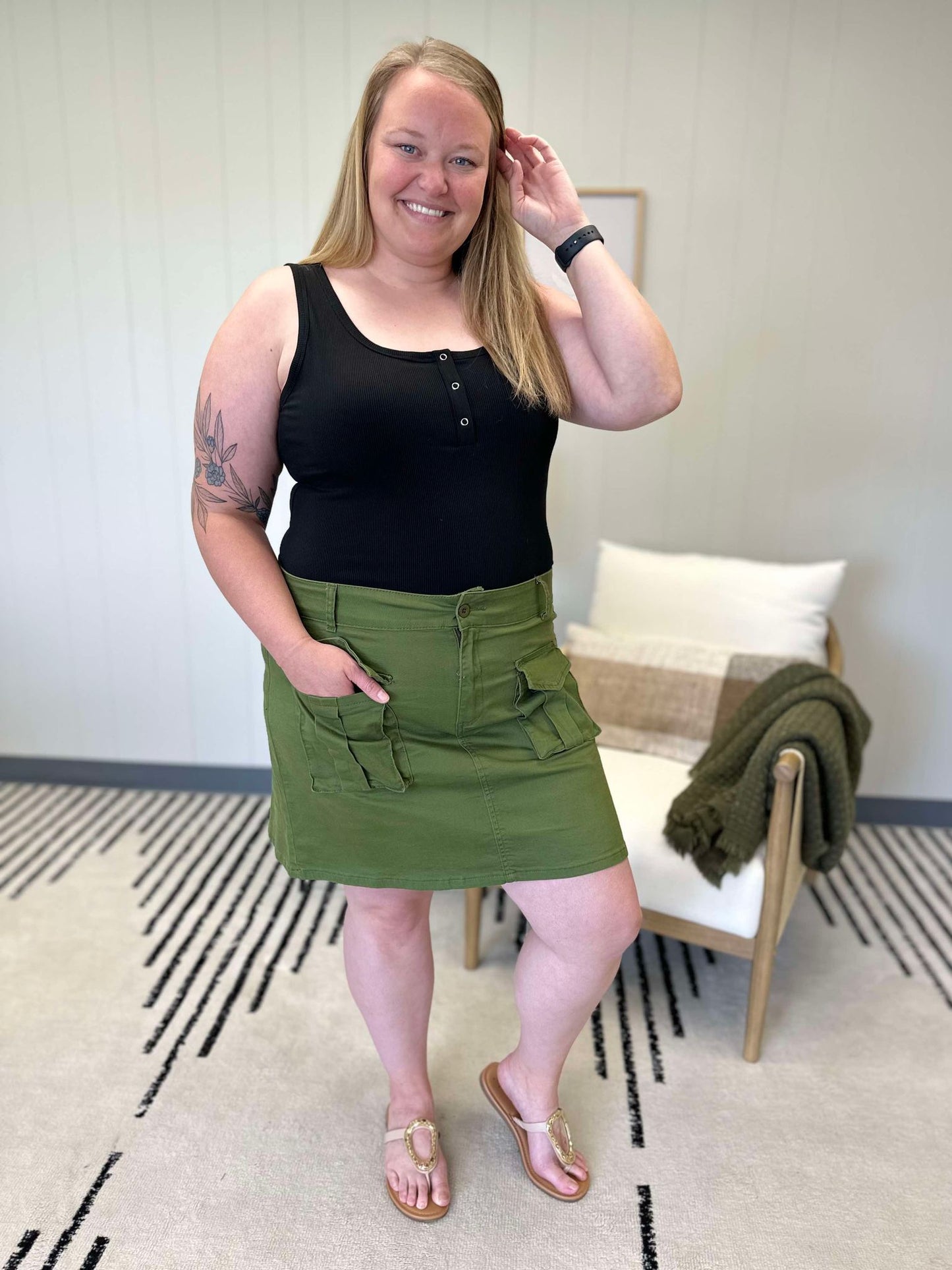 Take A Look Cargo Skirt