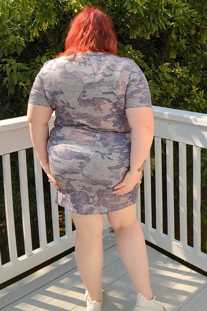 This Is Why Vintage Camo Print Dress