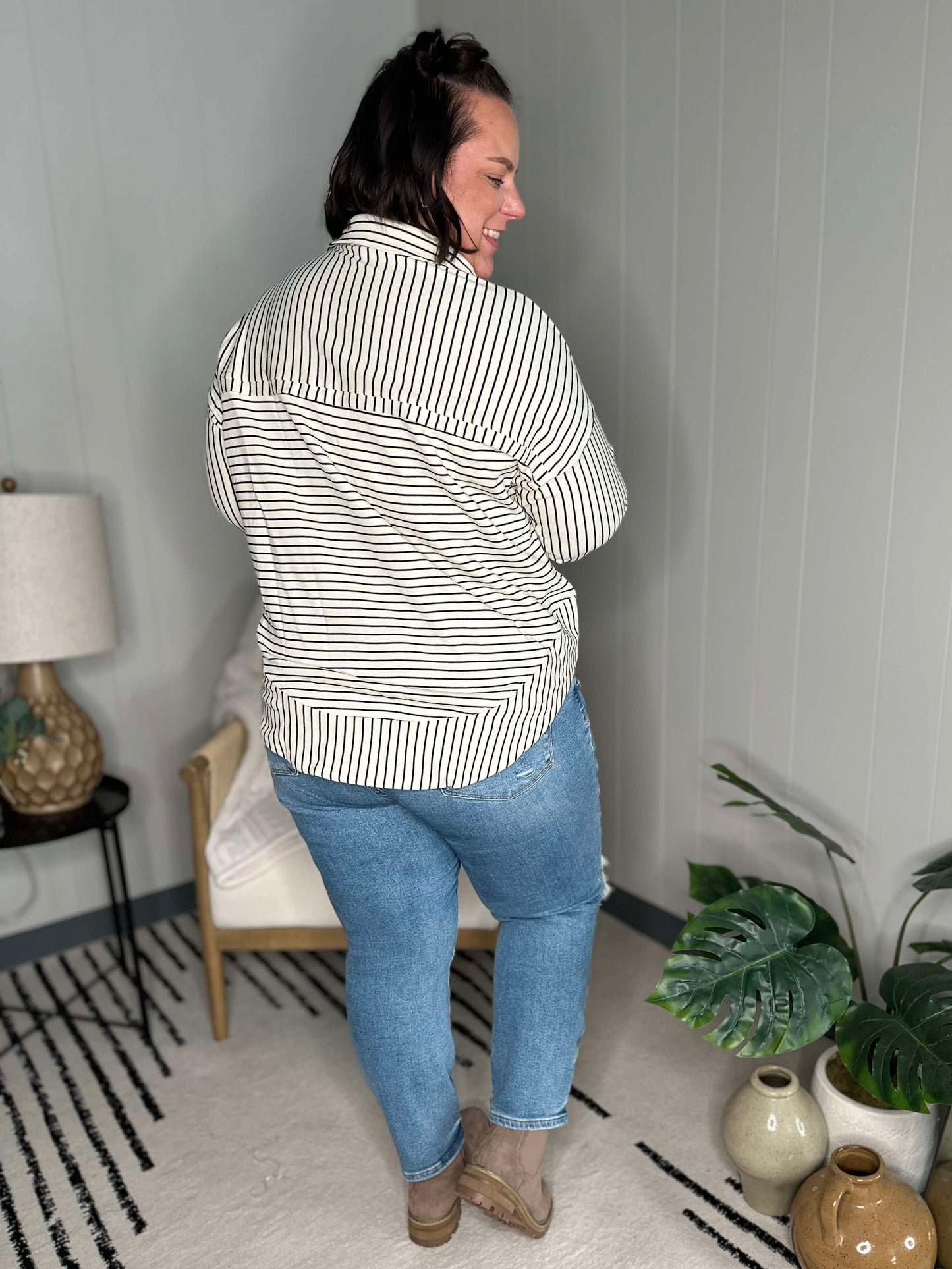 Striped Serendipity Pullover