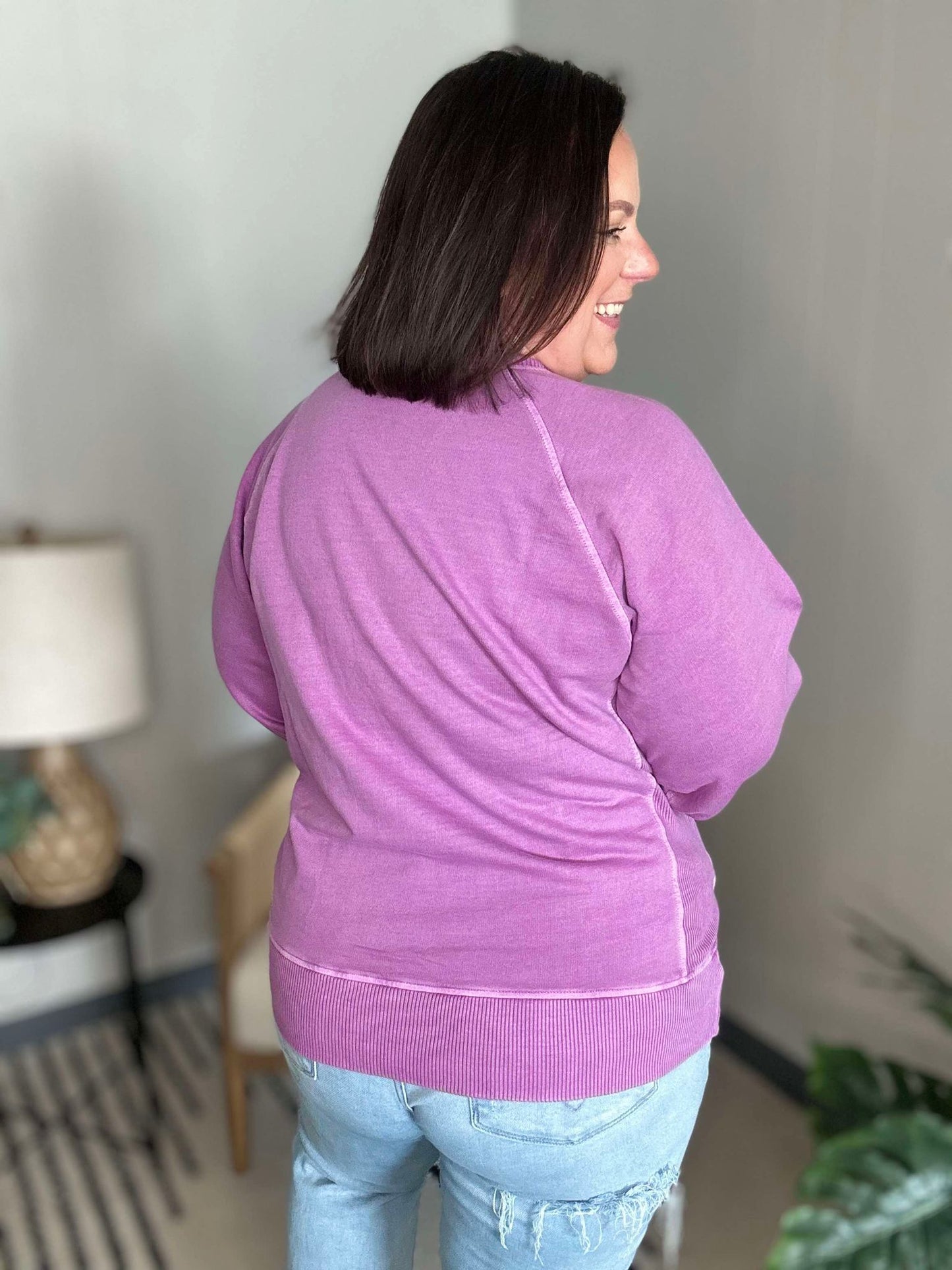 Hands Down Favorite Sweatshirt in Light Plum