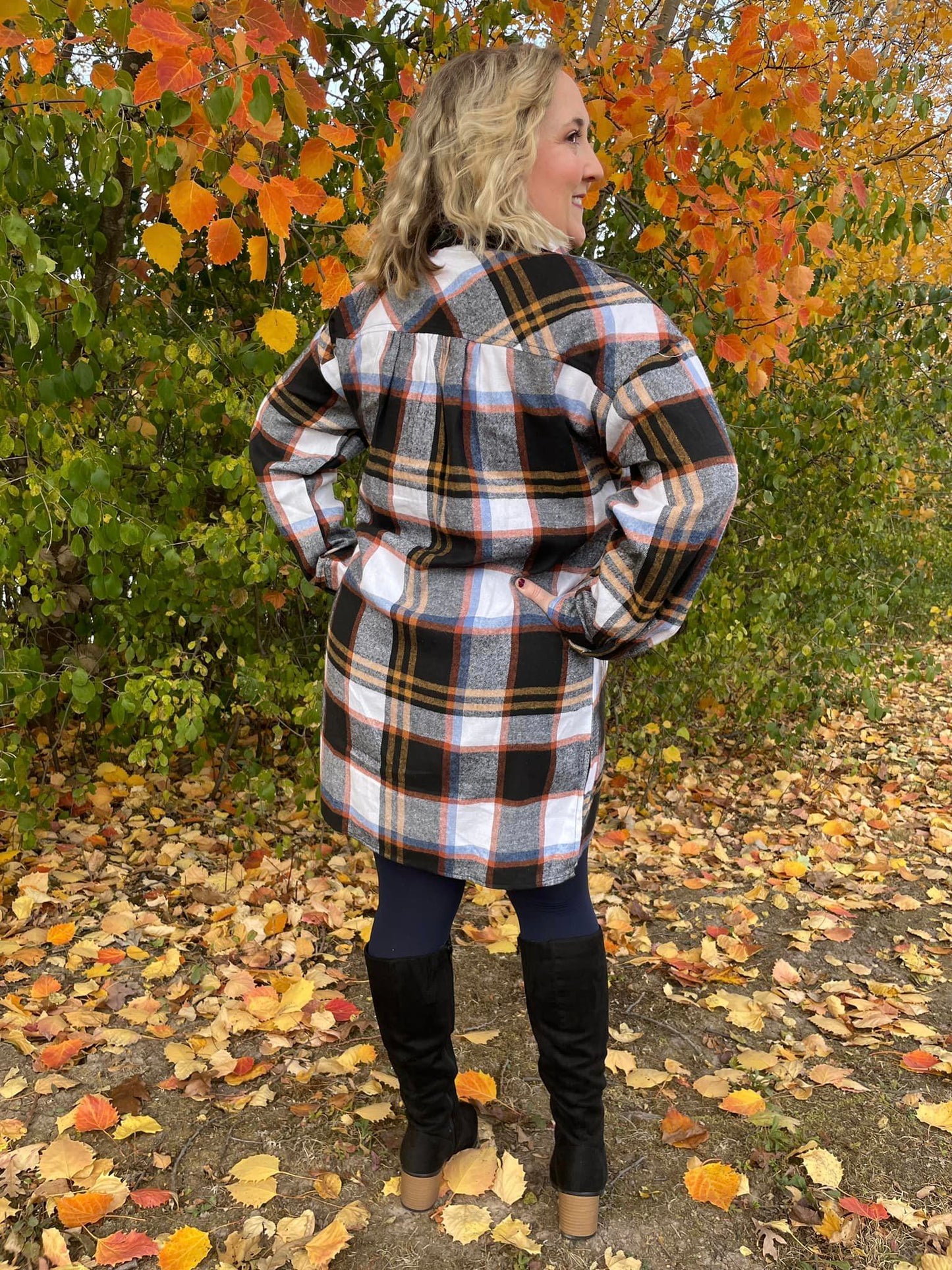 Make it Right Plaid Shirt Dress