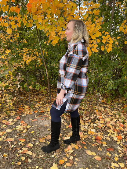 Make it Right Plaid Shirt Dress