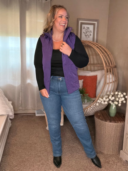 Michelle Mae Alyssa Long Sleeve Top - Black