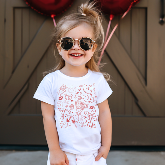 Lil’ Cupid Vintage Valentine Tee – Youth & Toddler