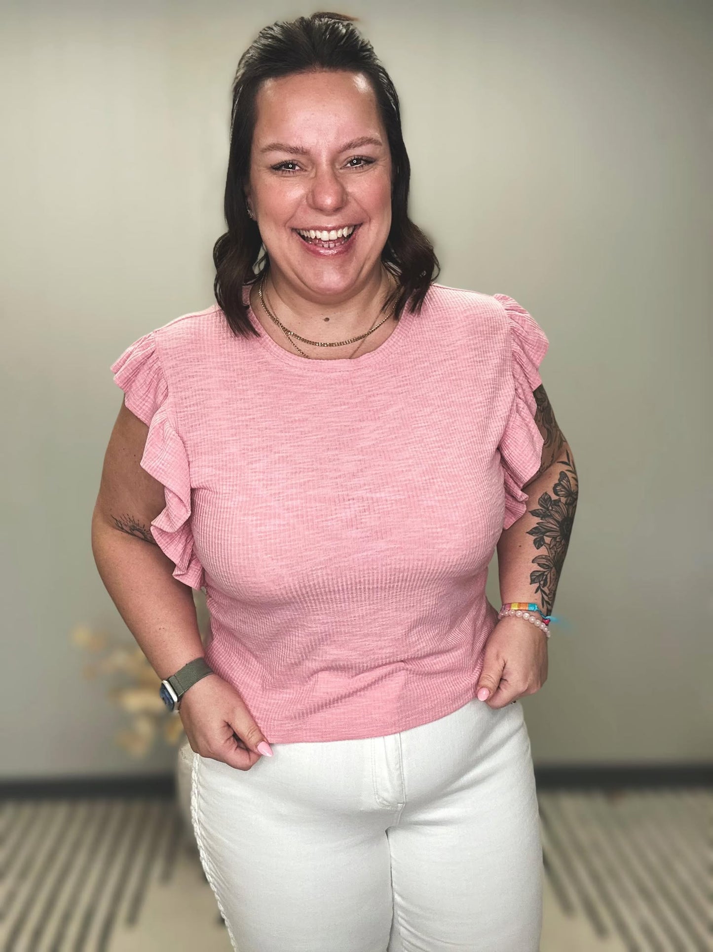 Especially Sweet Ruffle Sleeve Top