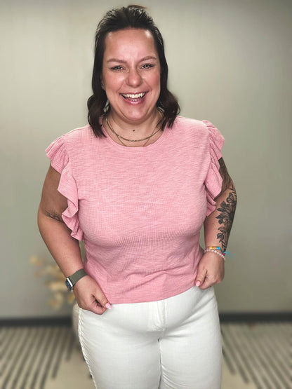 Especially Sweet Ruffle Sleeve Top