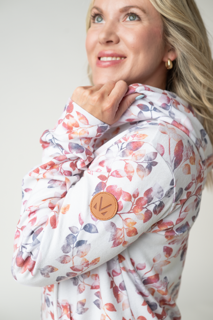 Michelle Mae Fullzip Hoodie - Autumn Watercolor