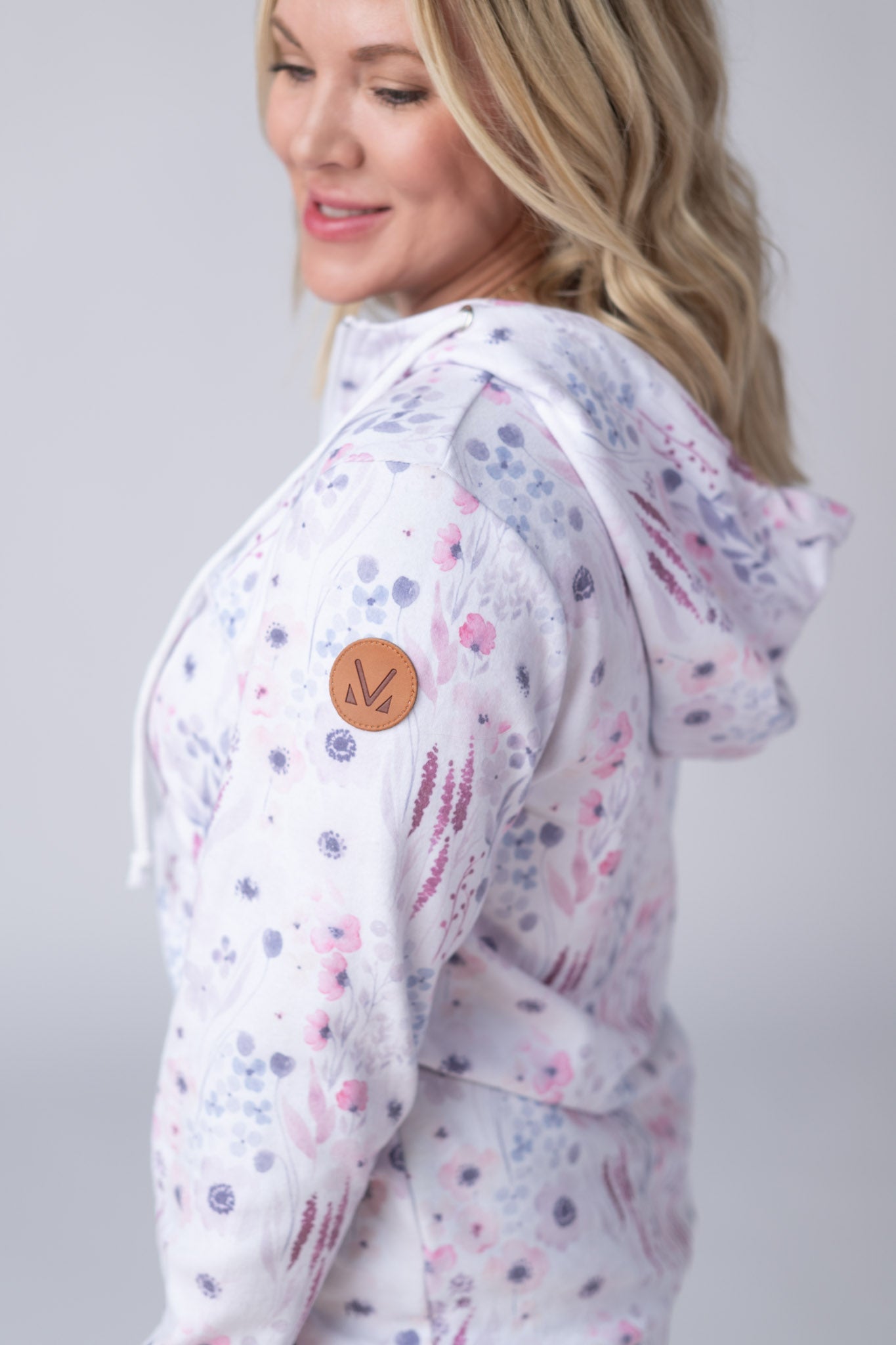 Michelle Mae HalfZip Hoodie - Wildflower Gardens