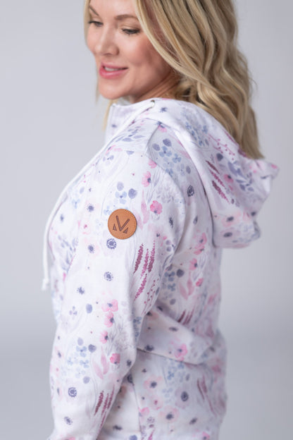 Michelle Mae HalfZip Hoodie - Wildflower Gardens
