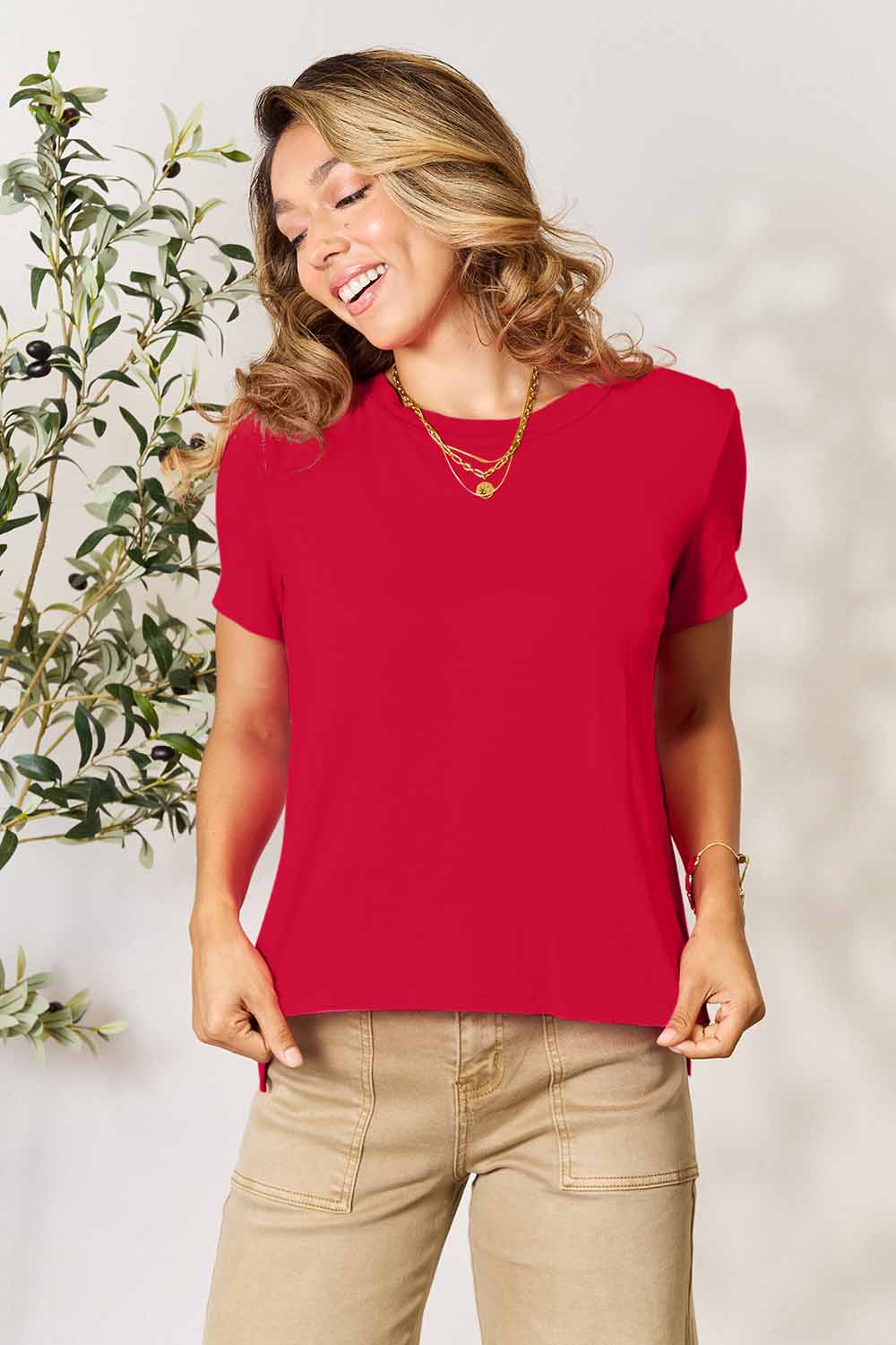 Basic Bae Full Size Round Neck Short Sleeve T-Shirt (more colors!!)