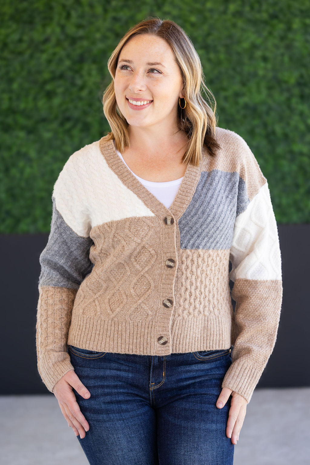 Michelle Mae Colorblock Cozy Cardigan