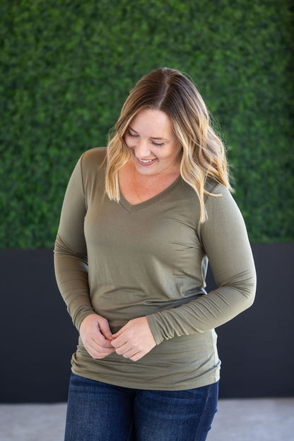 Michelle Mae Larissa Long Sleeve - Olive