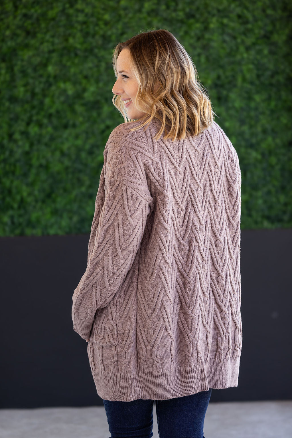 Michelle Mae Brooks Button Sweater Cardigan - Light Mocha