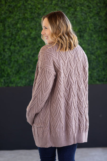 Michelle Mae Brooks Button Sweater Cardigan - Light Mocha