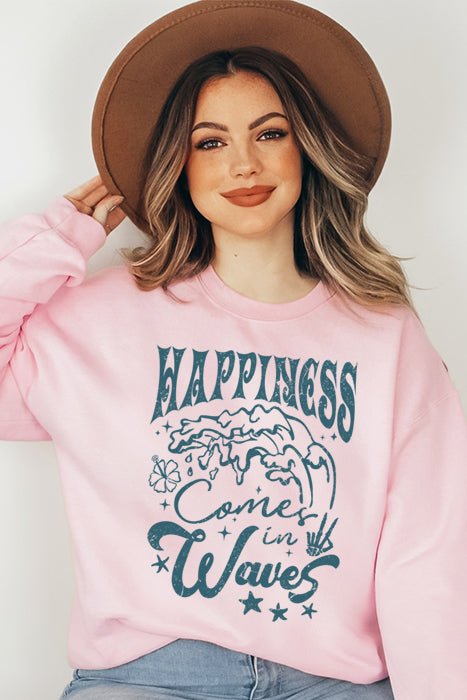 Happiness Comes In Waves Sweatshirt