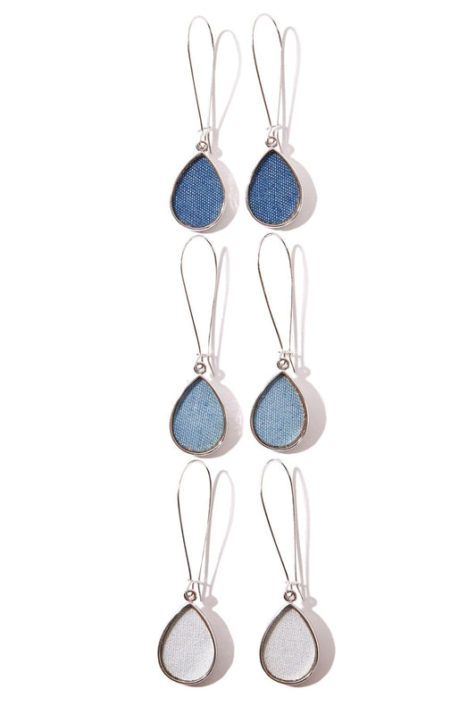 Trio Luxe Oval Earring Set