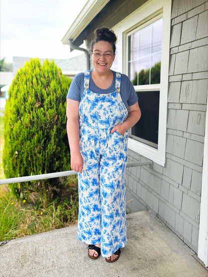 Cassidy Floral Boho Overalls