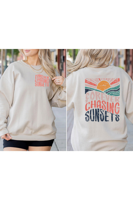 Chasing Sunsets Graphic Sweatshirt