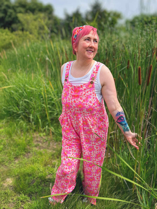 Cassidy Floral Boho Overalls
